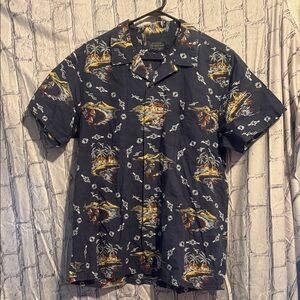 Pendleton Navy Tropical Print Men's Shirt